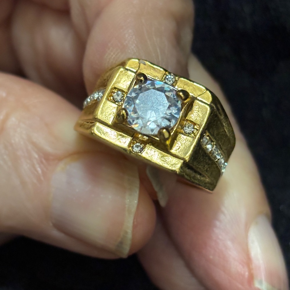 GOLD PLATED/
RING- VINTAGE STYLE - Picture 2 of 16